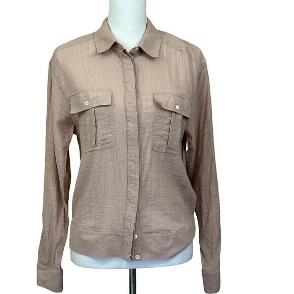Reiss Junie top, blush, small, understated, classic, elegant, minimalist - Picture 1 of 6